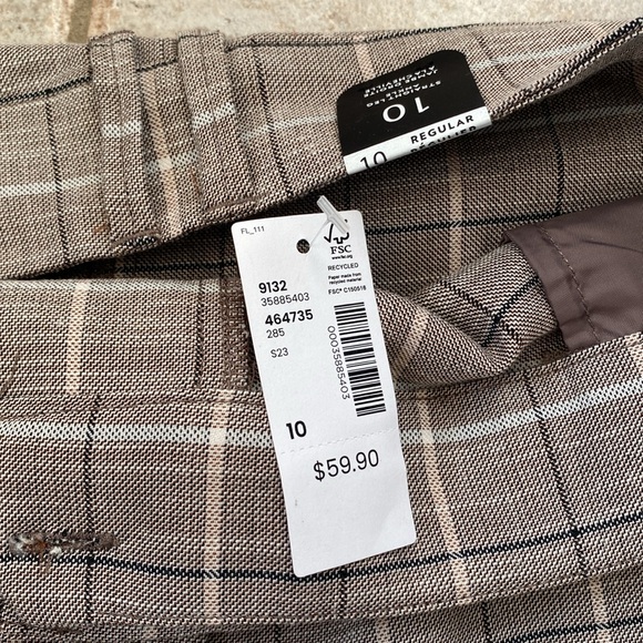 Reitman’s ladies dress pants grey stripe and check - Picture 6 of 13